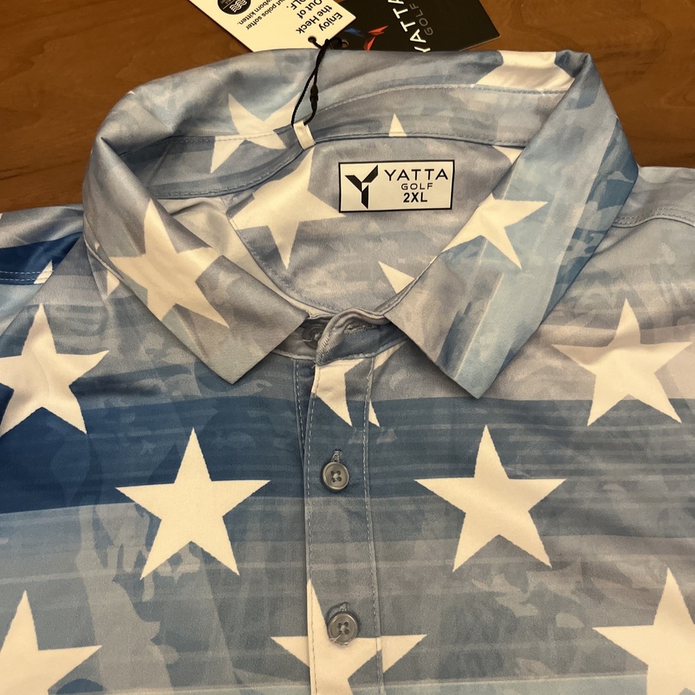 Yatta Golf Mens 2XL Polo Shirt The Patriot New